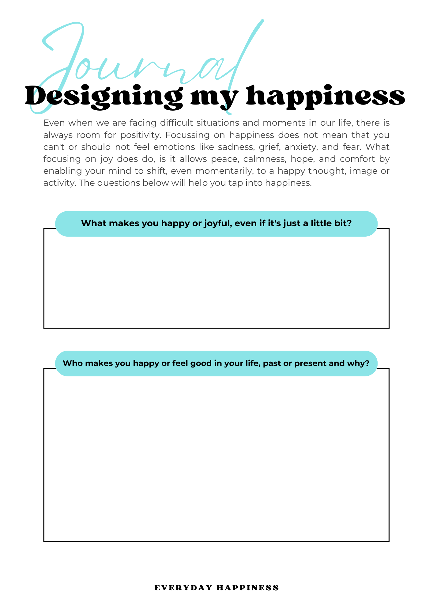 Everyday Happiness (eBook + Workbook)