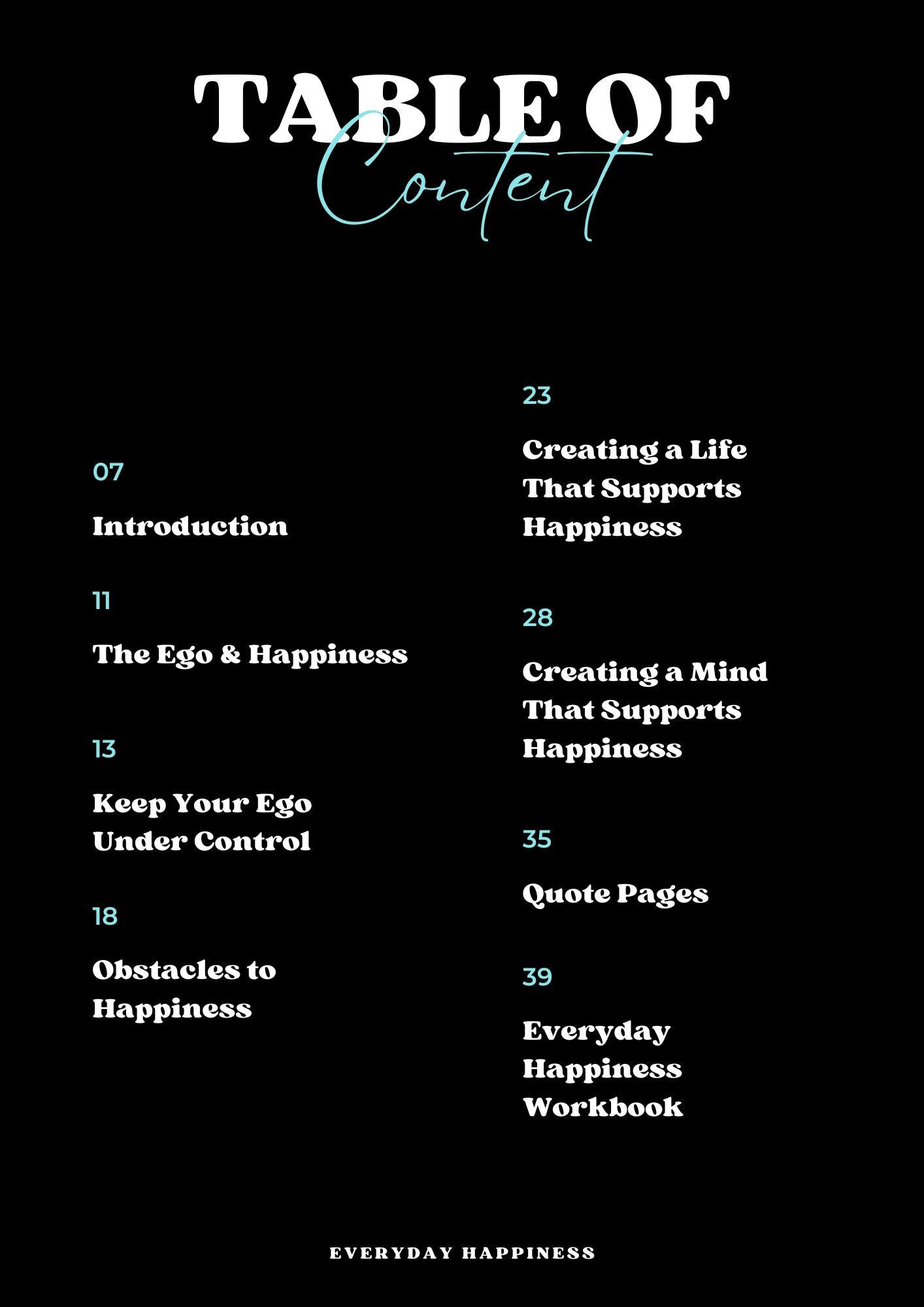 Everyday Happiness (eBook + Workbook)