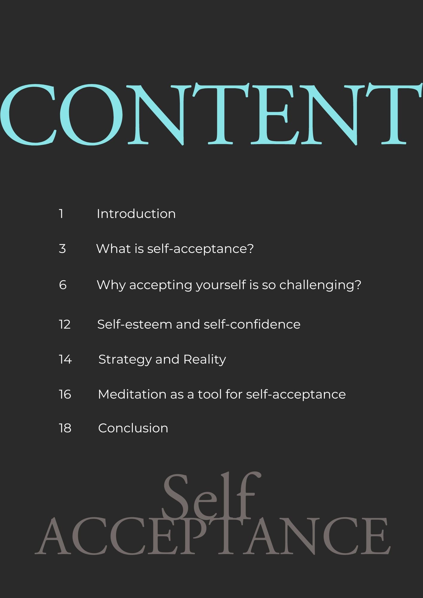Self Acceptance (eBook & Workbook)