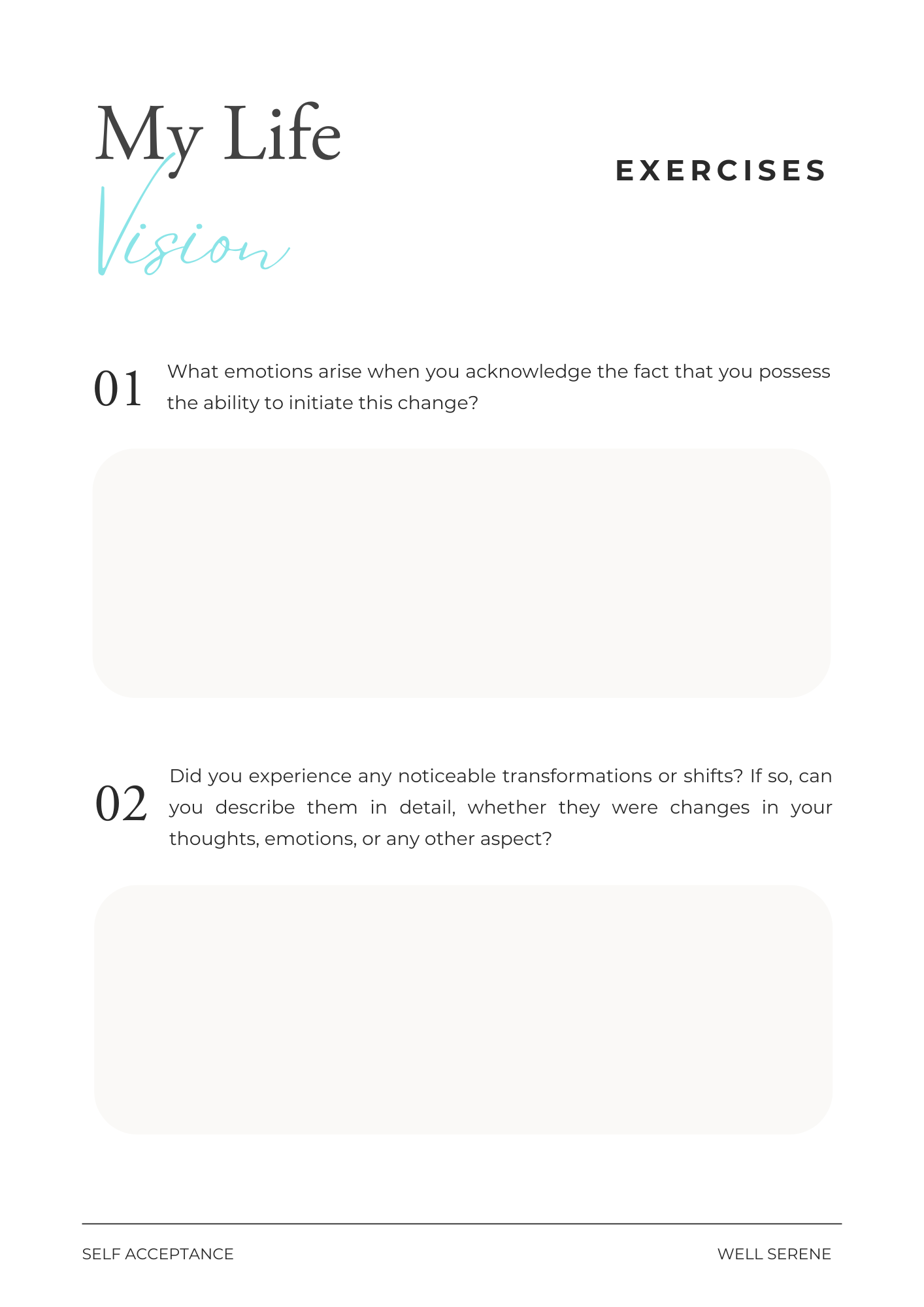 Self Acceptance (eBook & Workbook)